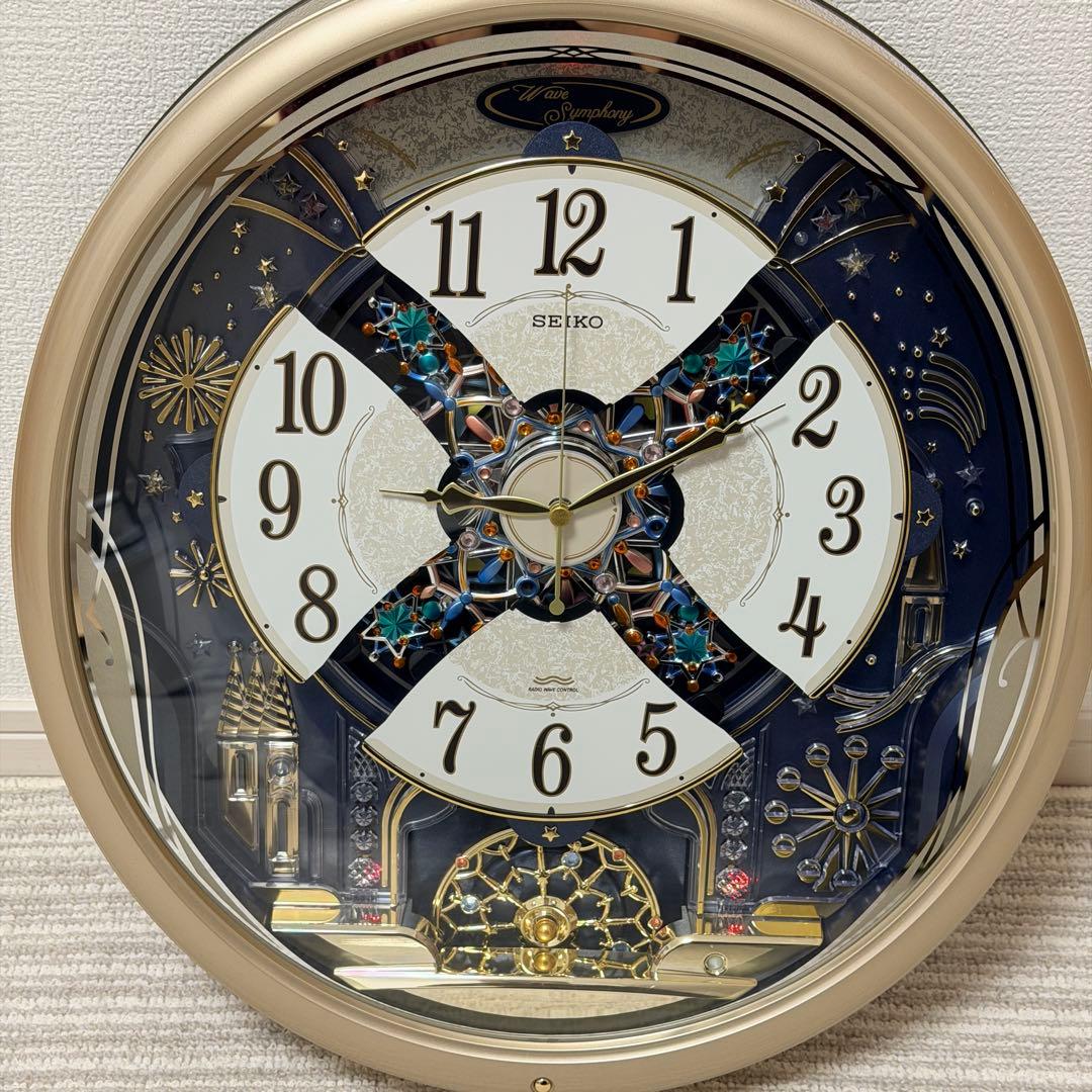 【希少】SEIKO RE561S からくり時計 電波修正機能 自動秒針停止機能付