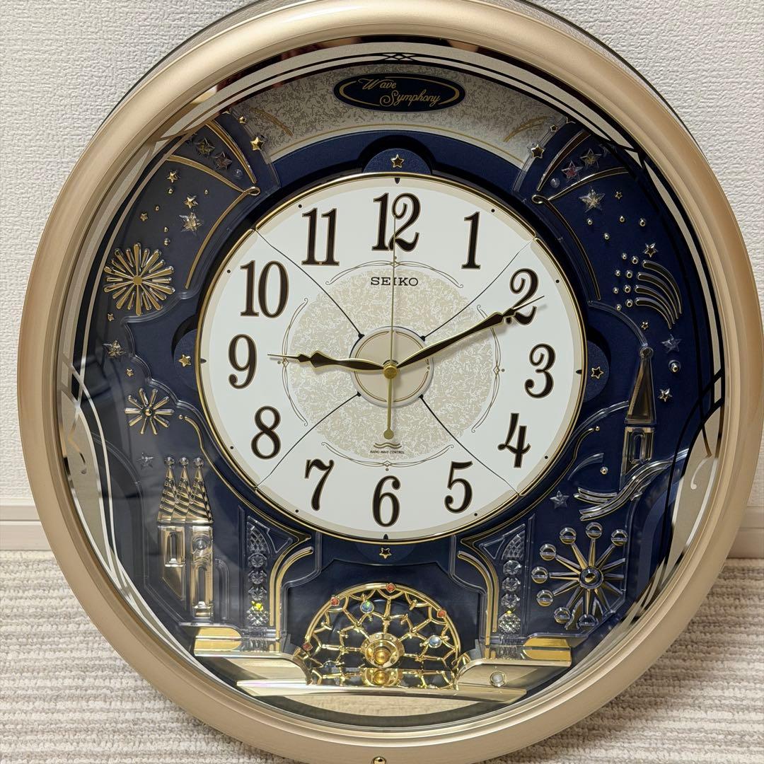 【希少】SEIKO RE561S からくり時計 電波修正機能 自動秒針停止機能付