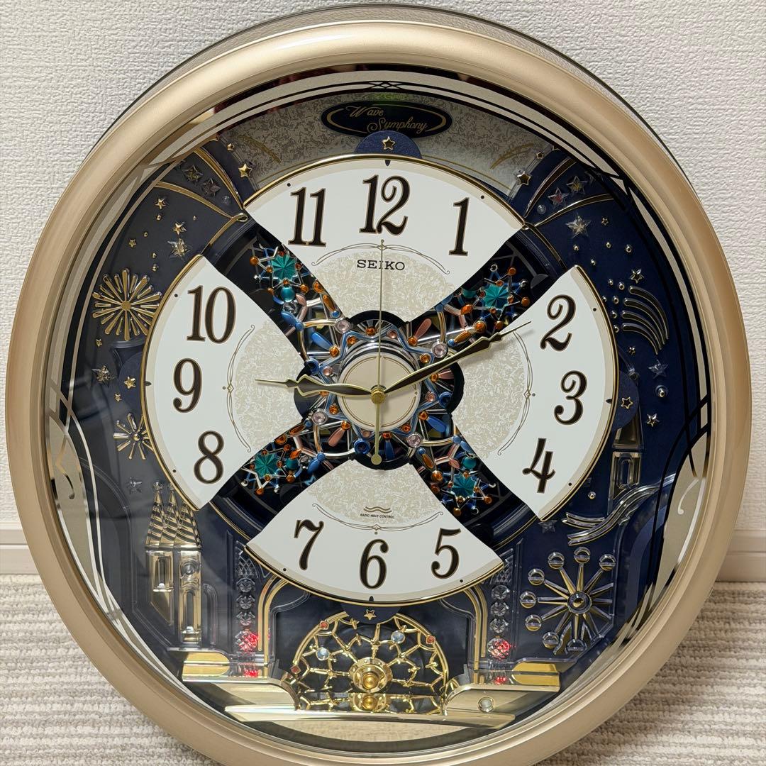 【希少】SEIKO RE561S からくり時計 電波修正機能 自動秒針停止機能付