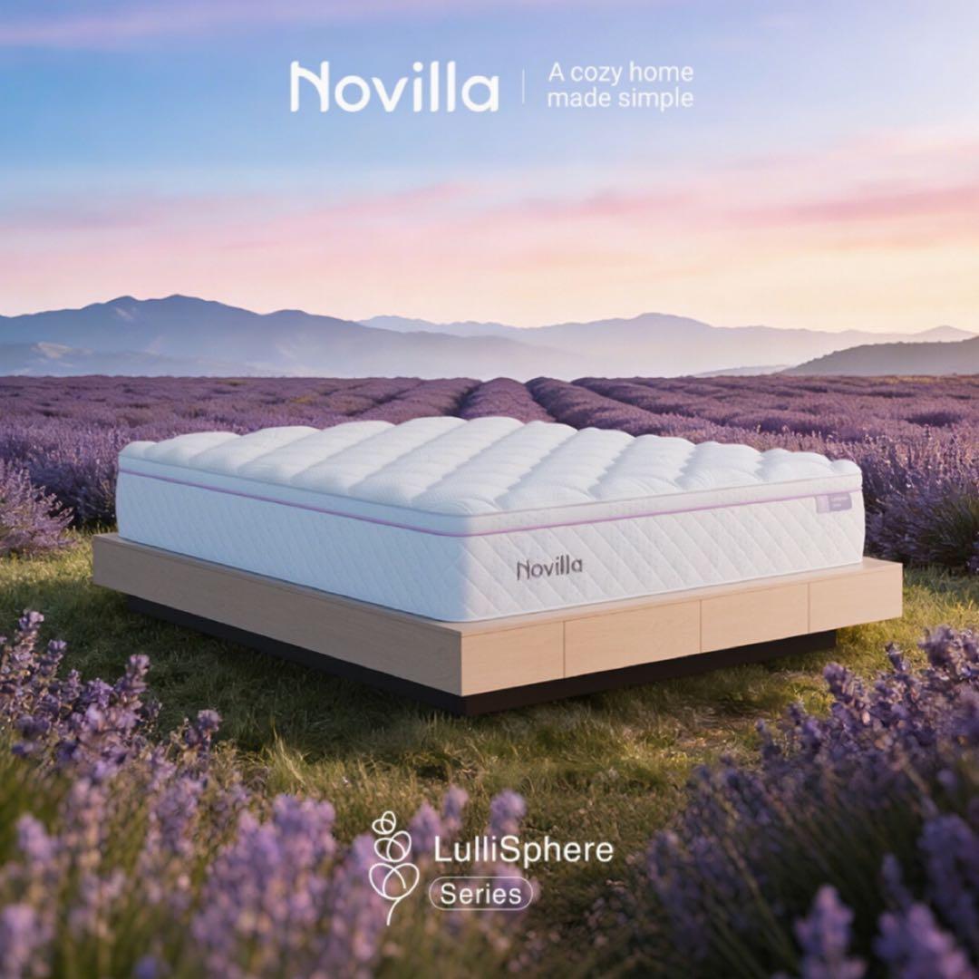 マットレス 111 シングル 天然ラベンダー生地 安眠を促す 硬めコイル 高反発