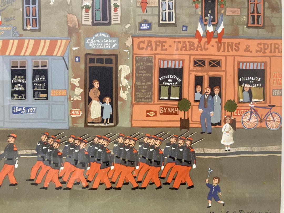 版画　大判リトグラフ　7月14日のパレード　[有名画家ドラクロア] 未使用