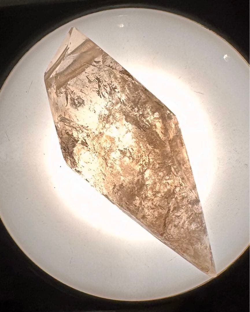 煙彩星矢　新潟産虹彩煙水晶