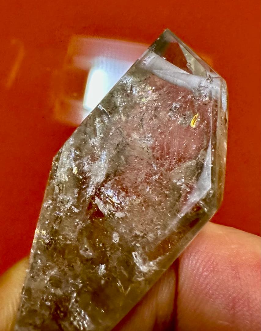 煙彩星矢　新潟産虹彩煙水晶