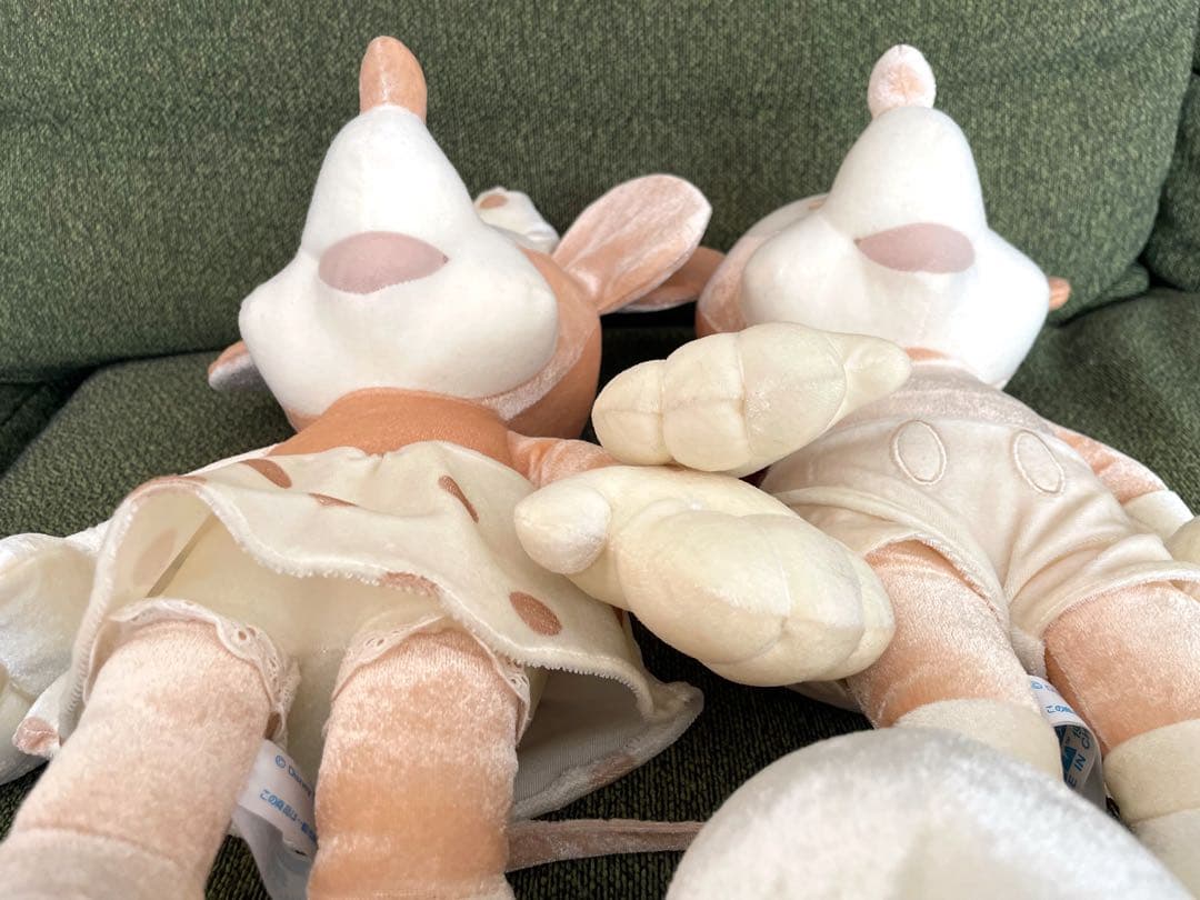 ミッキー・ミニー ぬいぐるみセット ホワイト 1999年 SEGA レア 美品