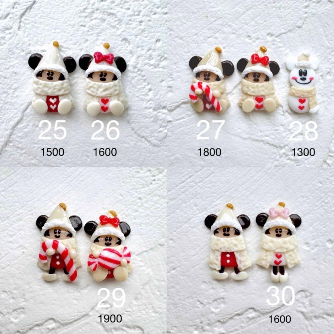 リルリンリン 3dパーツ ネイル クリスマス ディズニー