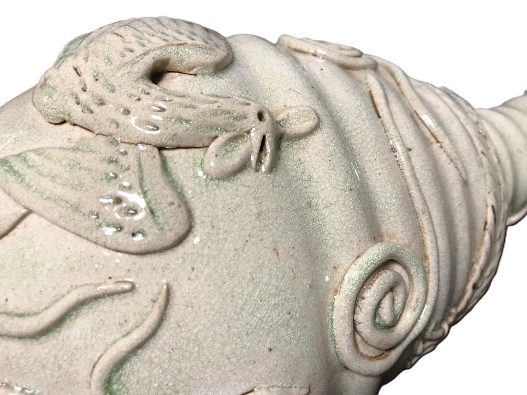 龍鳳凰文青磁釉高肉瓶 】 唐～宋代 中華古玩 - メルカリ