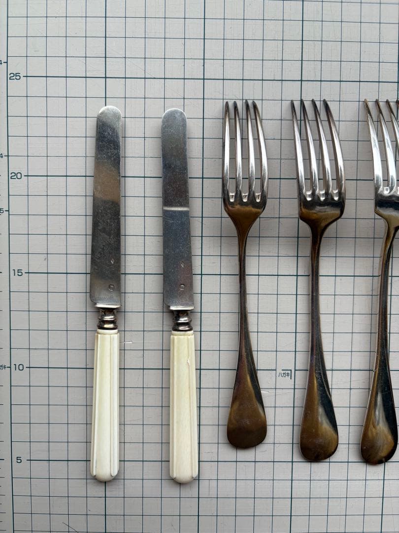 フランス　アンティーク　シルバーカトラリーセット 9点