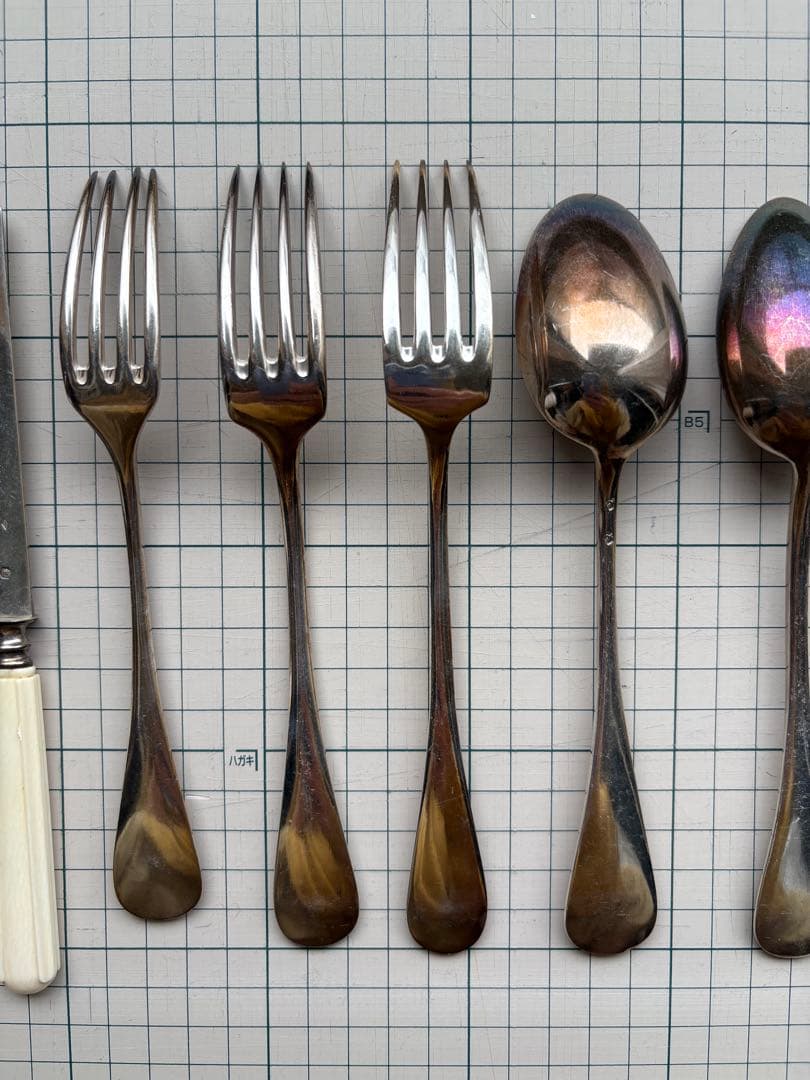 フランス　アンティーク　シルバーカトラリーセット 9点