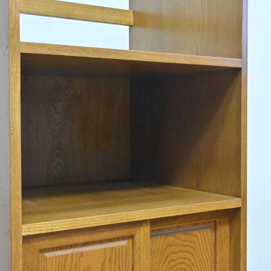 【無垢板レンジ台】天然木・収納棚・サイドキャビネット・手作り高級(静岡受取OK)