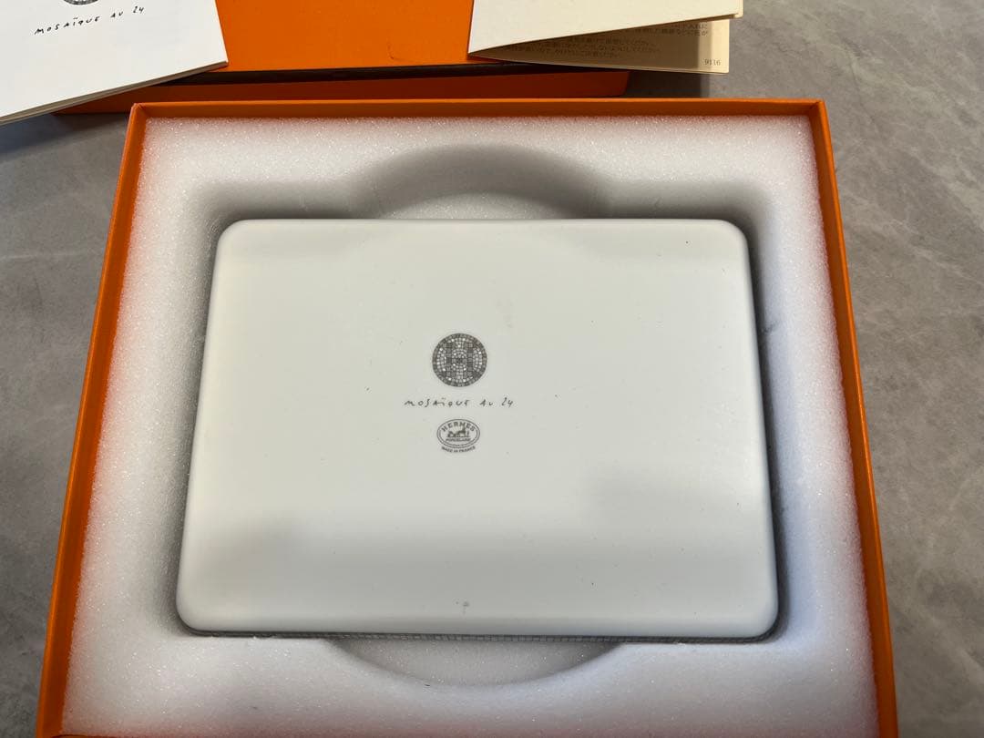 エルメス　モザイク　ヴァンキャトル　スクエアプレート　HERMES