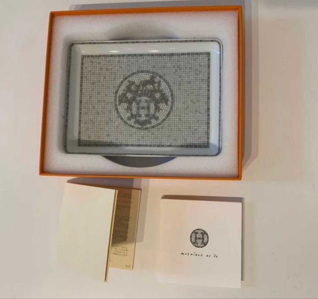 エルメス　モザイク　ヴァンキャトル　スクエアプレート　HERMES