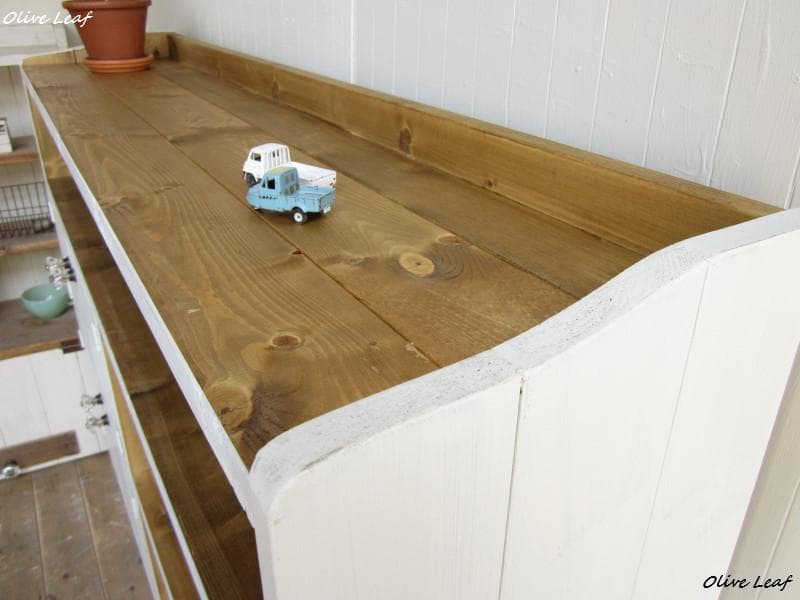 サイズ、デザインオーダー可●超ワイドキャビネット●シャビーブラウン無垢●受注製作