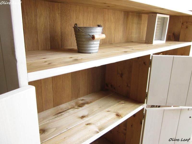 サイズ、デザインオーダー可●超ワイドキャビネット●シャビーブラウン無垢●受注製作