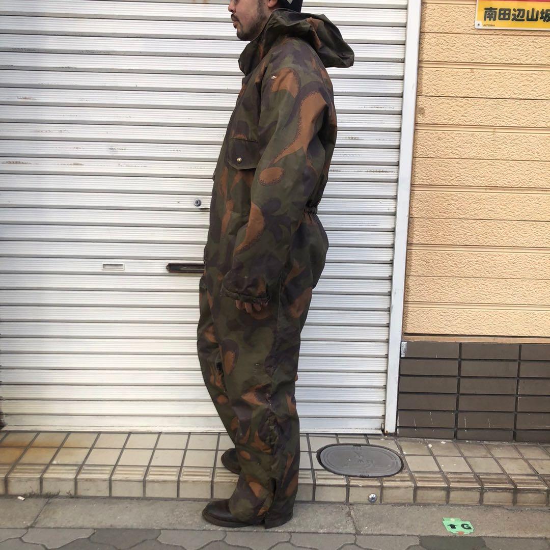 貴重 70s ハンガリー軍 実物 ハリケーンカモ 迷彩 スーツ ツナギ