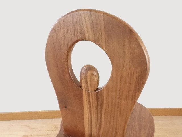 ふくろう 椅子 ダイニングチェアーC イス ウォールナット材 勇峰工芸（新）