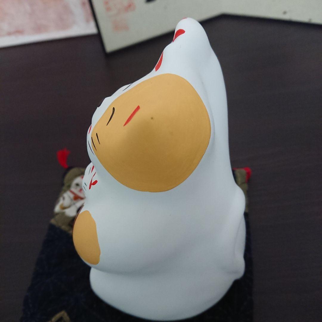 【】輪葉葉　招き猫 親子ねこセット