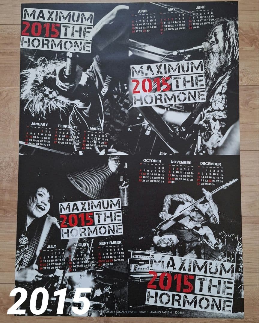 マキシマム ザ ホルモン ポスター カレンダー 2015〜2019 - メルカリ