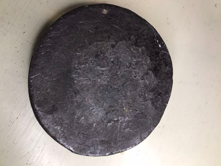 #A 古美術　骨董　鉄製　文鎮　レザークラフトの型