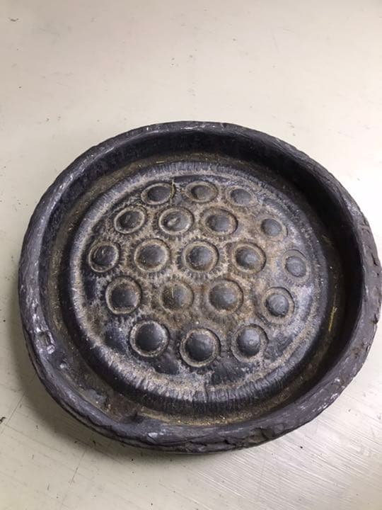 #A 古美術　骨董　鉄製　文鎮　レザークラフトの型