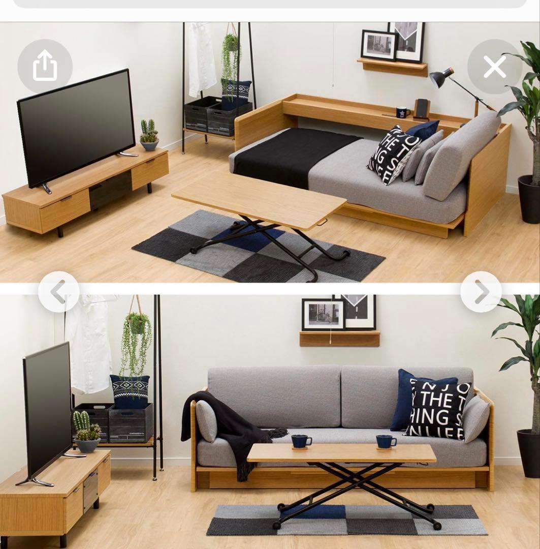 drm　ニトリ　3Way ベットソファ