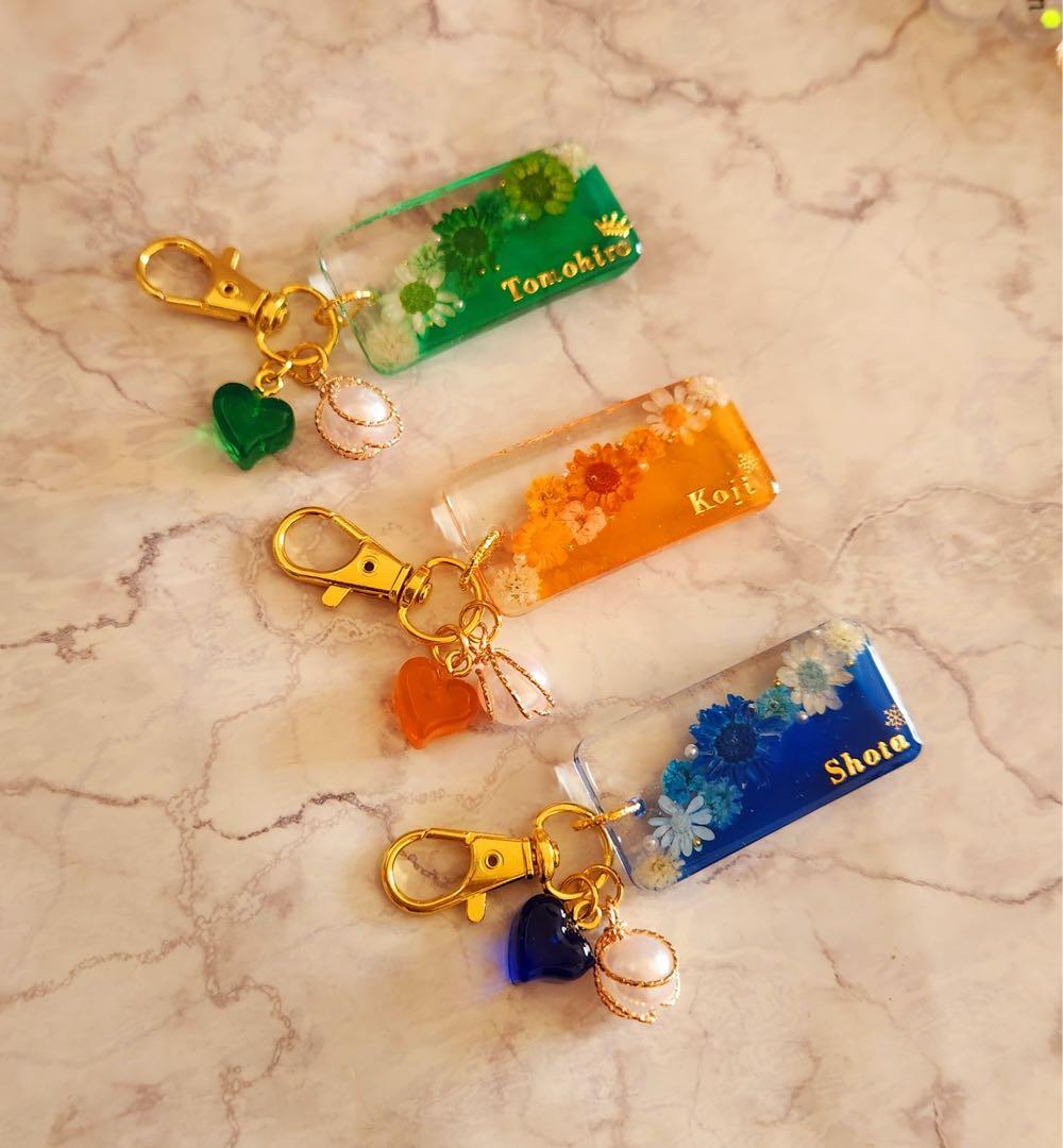 蜜柑　お花キーホルダー