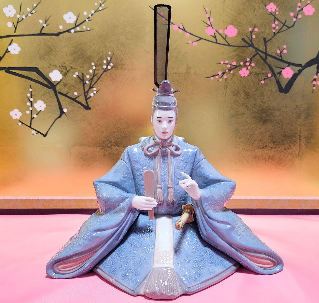 かえ二郎リヤドロ 《極美品》【親王飾り・お内裏様セット】　雛人形セット