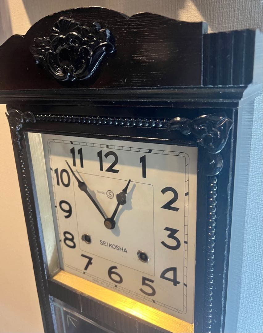 SEIKOSHA精工舎振り子時計ゼンマイ掛け時計柱時計古時計ボンボン時計