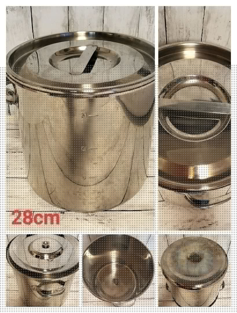 ステンレス製キッチンポット 5点セット