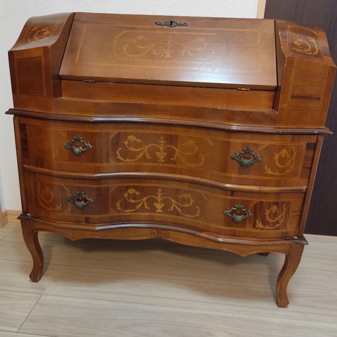 イタリア家具 タロッコ社 ライティングビューロ 象嵌 高級家具