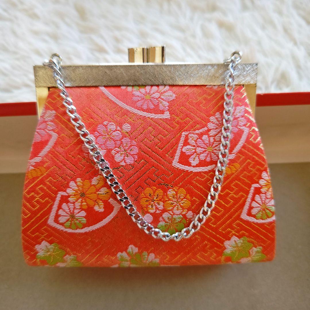 はこせこセット 晴れ着の丸昌 小物セット 七五三 朱色 ７歳 セレモニー