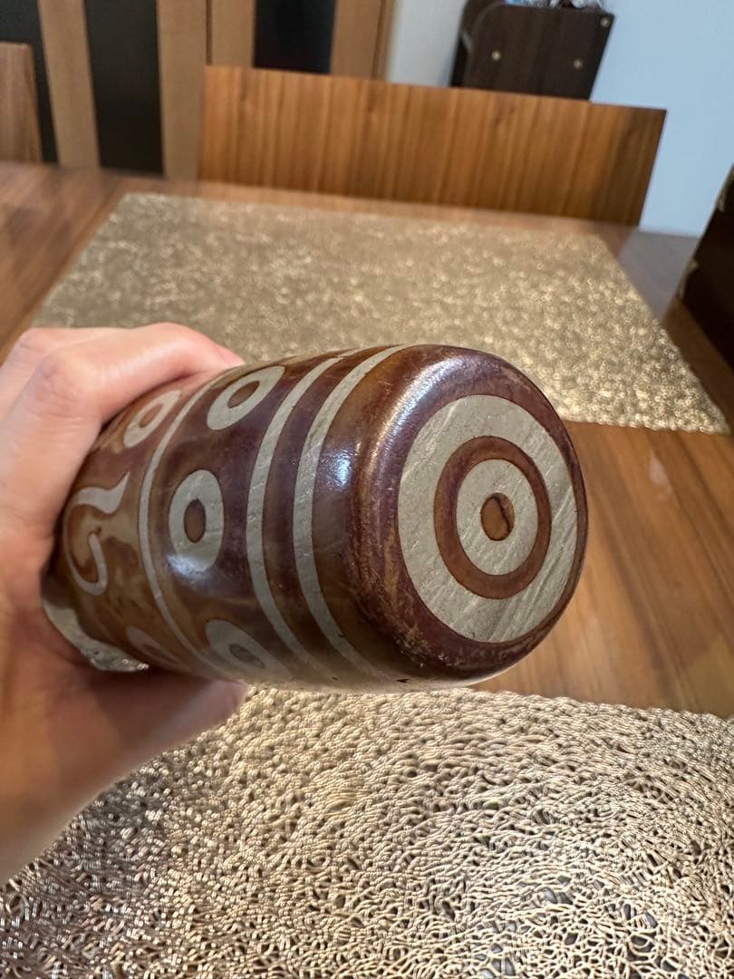 K-672 チベット 希少 大型 特大 寿字天珠 置物 風水 最強パワー - メルカリ