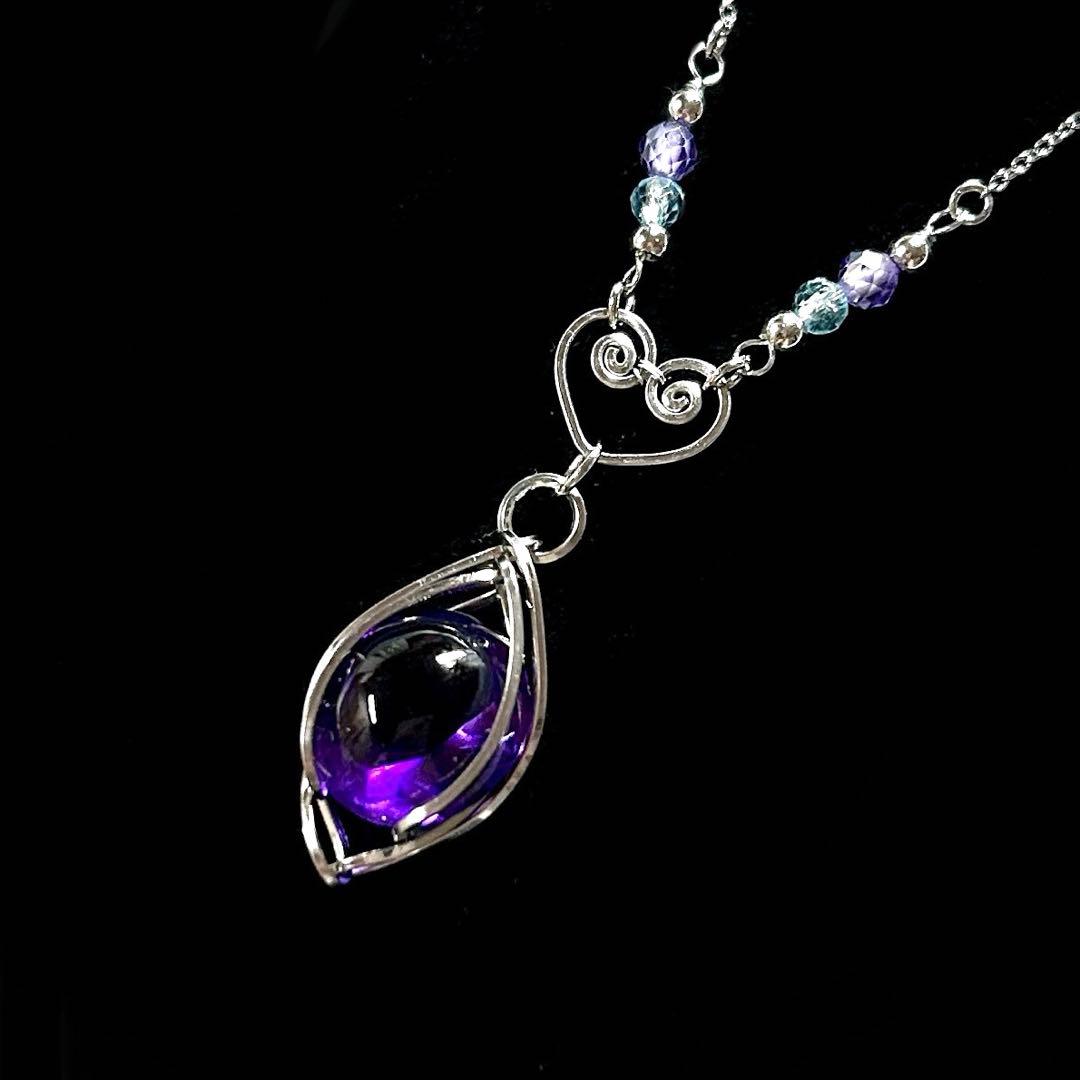 専用ページ☆天然石オレンジガーネット&レインボームーンストーン☆ワイヤーラップ