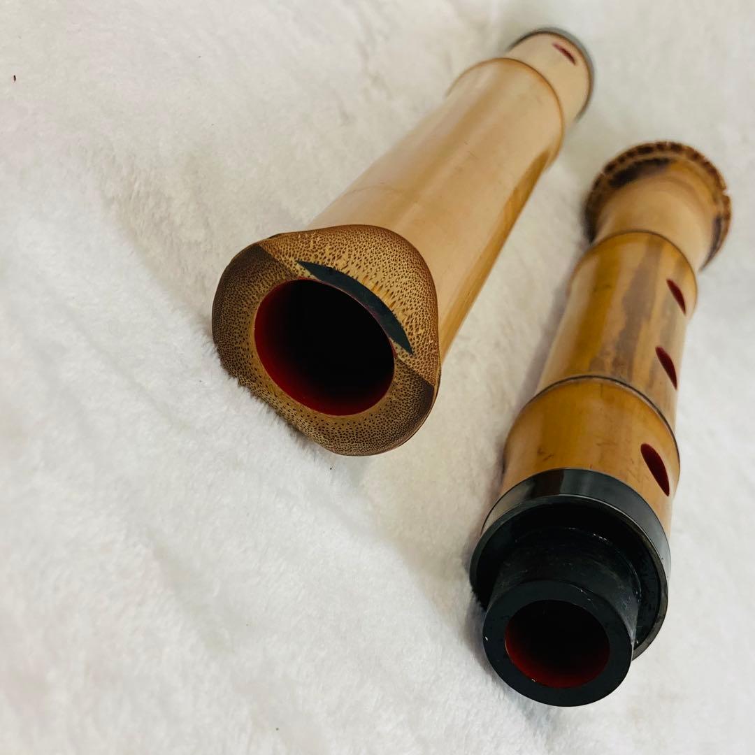 に*た様 尺八 篁山調 精華銘　一尺八寸　54.5cm 365.6g