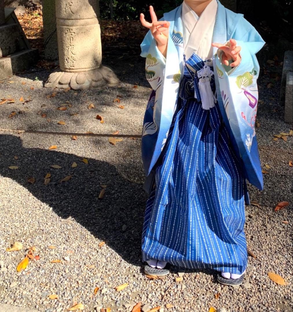 式部浪漫 5歳男児用羽織袴セット