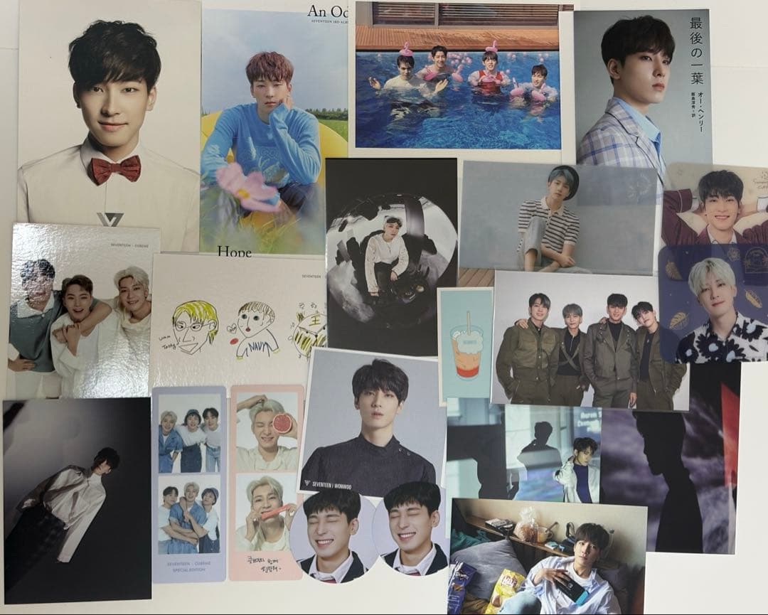 ウォヌ トレカ、ポストカード等 まとめ売り 105枚 - タレントカード低