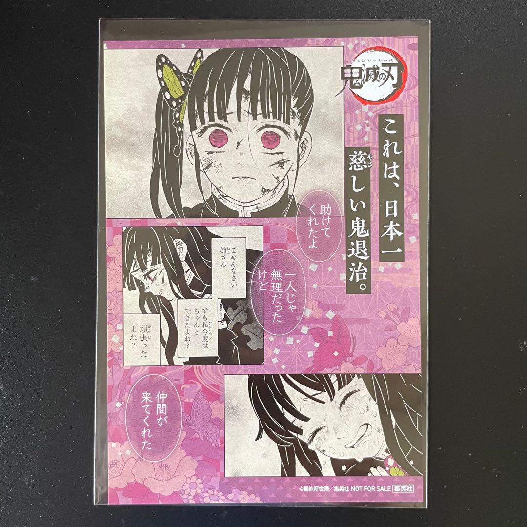 鬼滅の刃 胡蝶しのぶ・栗花落カナヲ 特典：イラストカード＋蟲柱木札