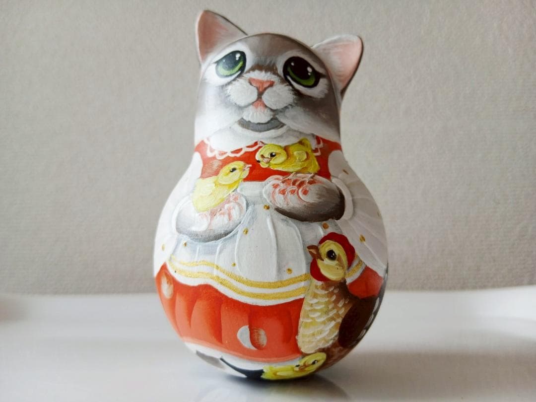 【CBT124】9cm級 おきあがりこぼし(大) スベトラーナ