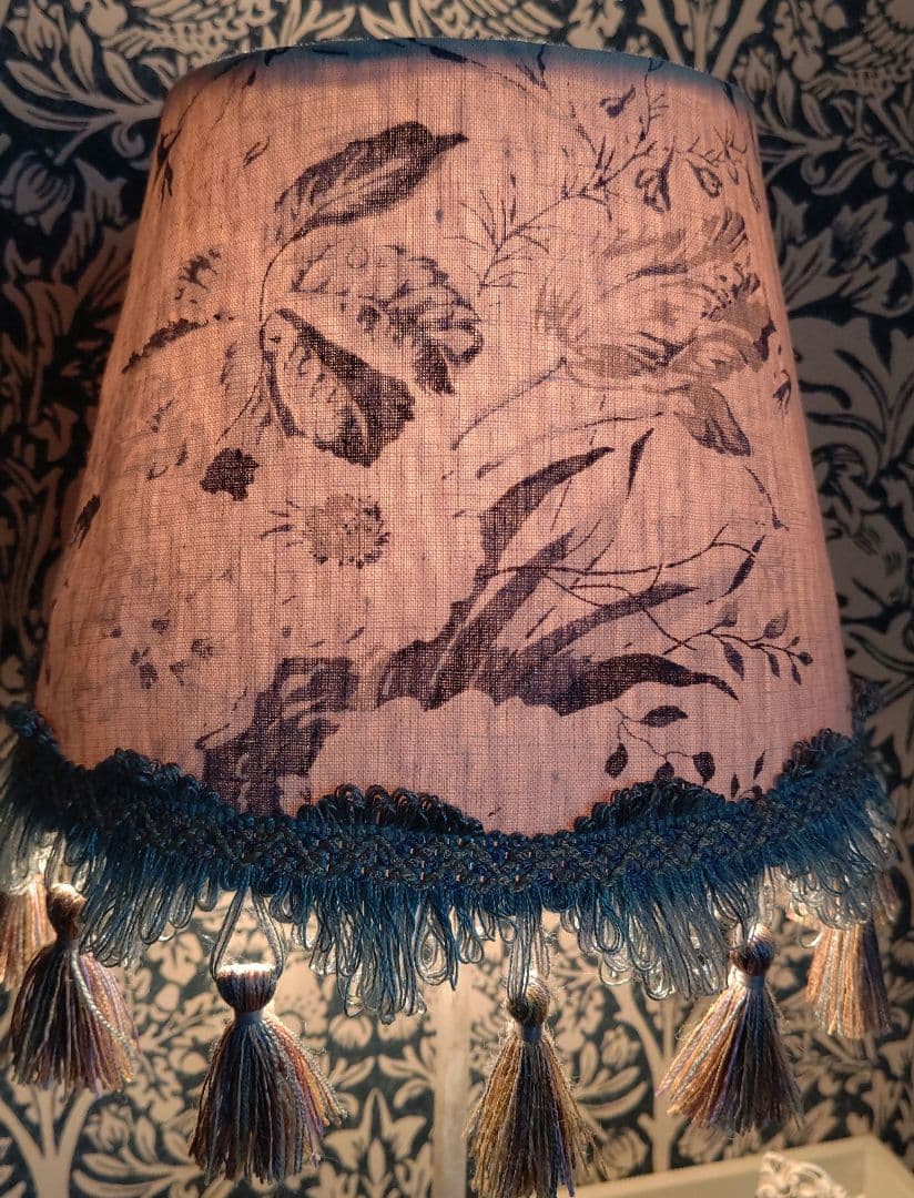 CABBAGES&ROSESキャベジスローゼズ生地テーブルランプシェードUSED