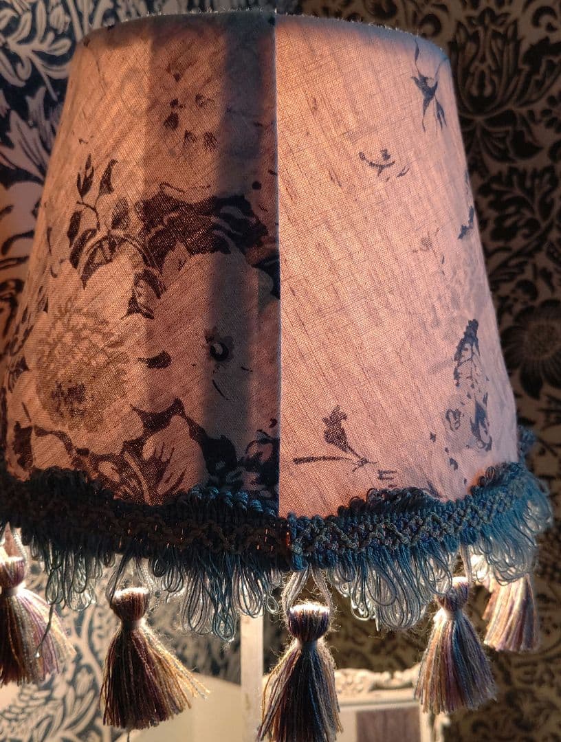 CABBAGES&ROSESキャベジスローゼズ生地テーブルランプシェードUSED