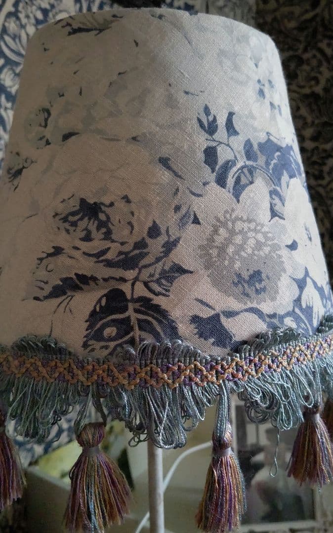 CABBAGES&ROSESキャベジスローゼズ生地テーブルランプシェードUSED