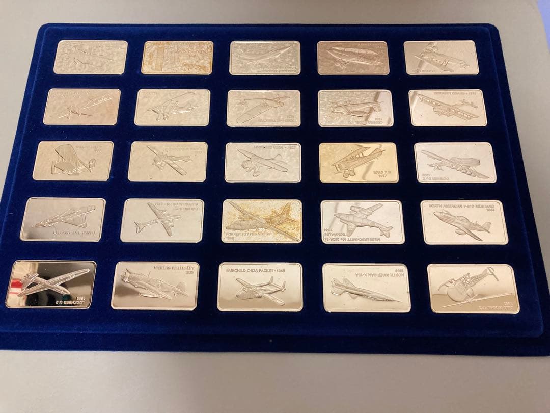 訳あり)フランクリンミント社 世界の偉大なる飛行機 ブロンズ 100枚