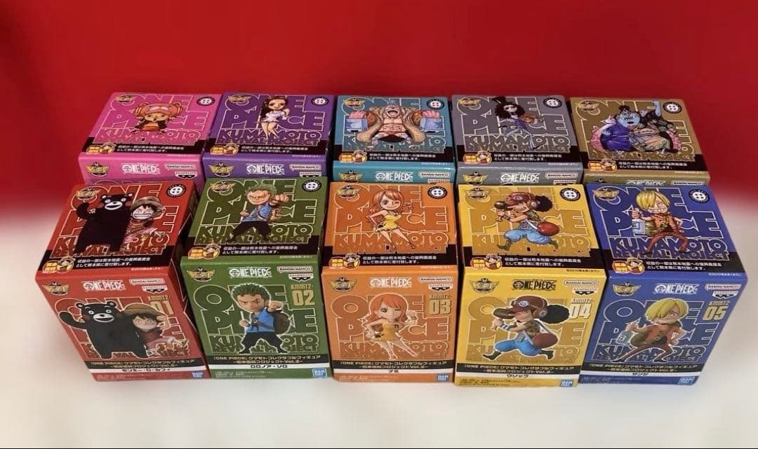 【新品未開封】ワンピース　ワーコレ　熊本　フィギュア　記念カード　コンプリート