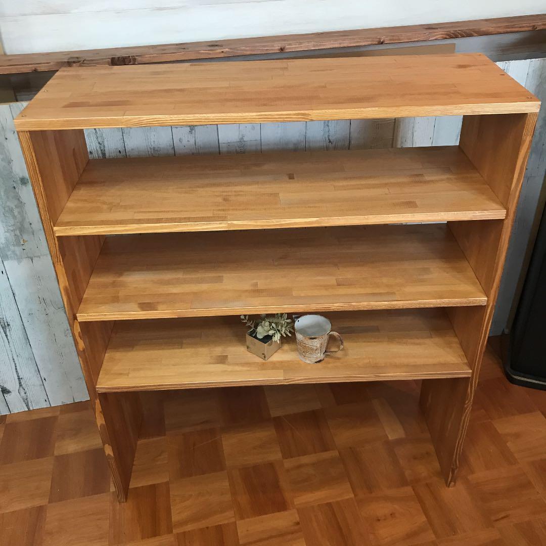 シェルフ 飾り棚 幅85cm パイン集成材