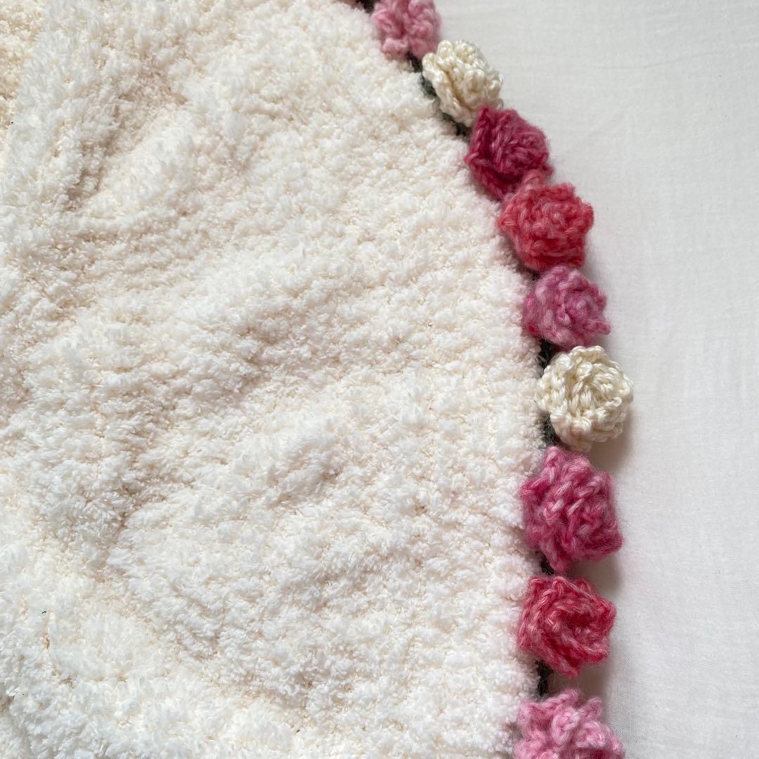 花束　ブーケブランケット　プレゼント　バラ　毛糸　お祝い　モコモコ　卒業式