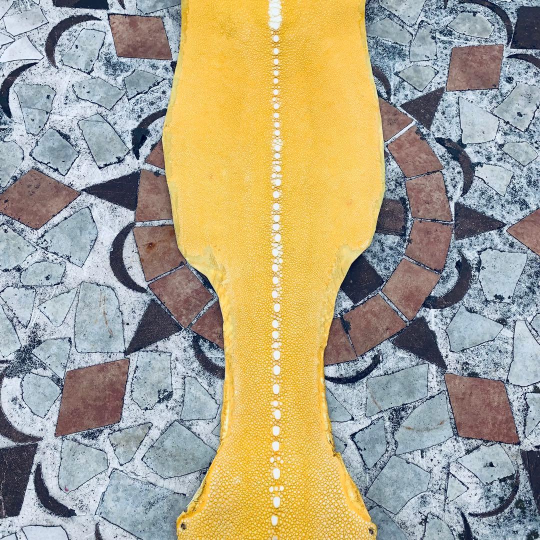 31 連石 ローストーン エイ革 鮫革 鮫皮 スティングレイ