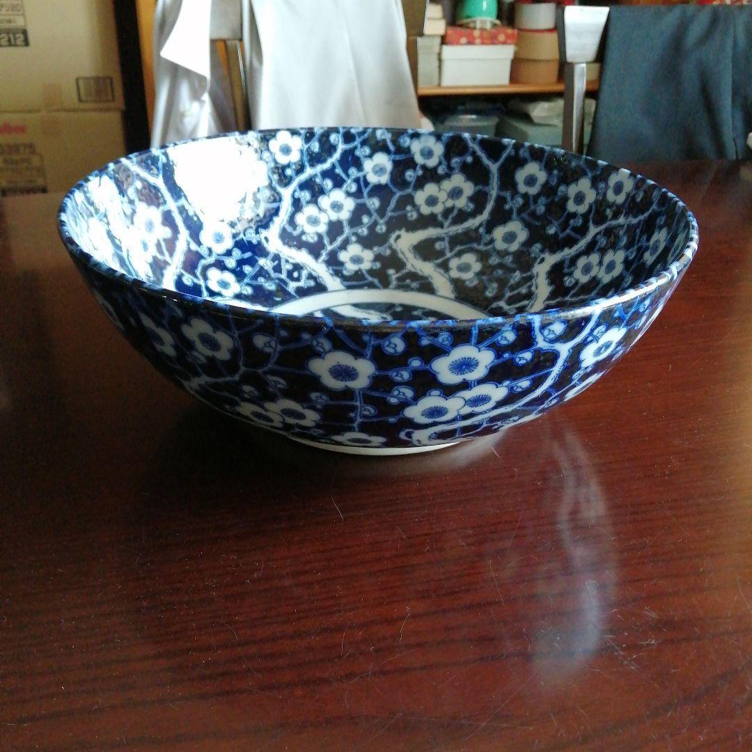 伊万里　染付総模様大鉢　32.8cm　幕末～明治期