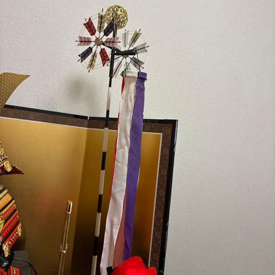 豪華 逸品　久月フルセット　武士の鎧　兜　甲冑　篝火　鯉のぼり　御弓太刀飾