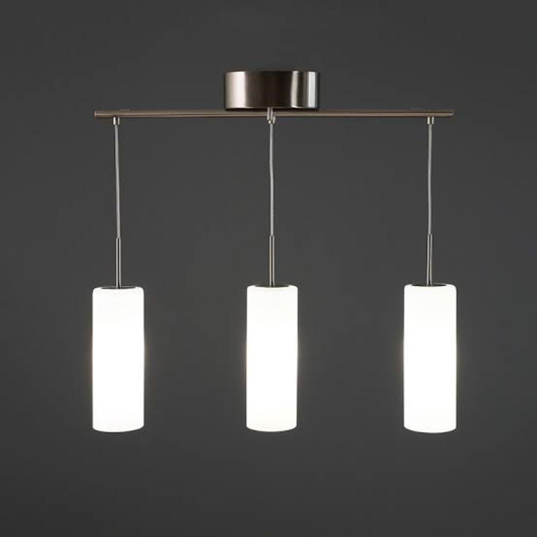 3灯ペンダントライト ホワイト ガラス