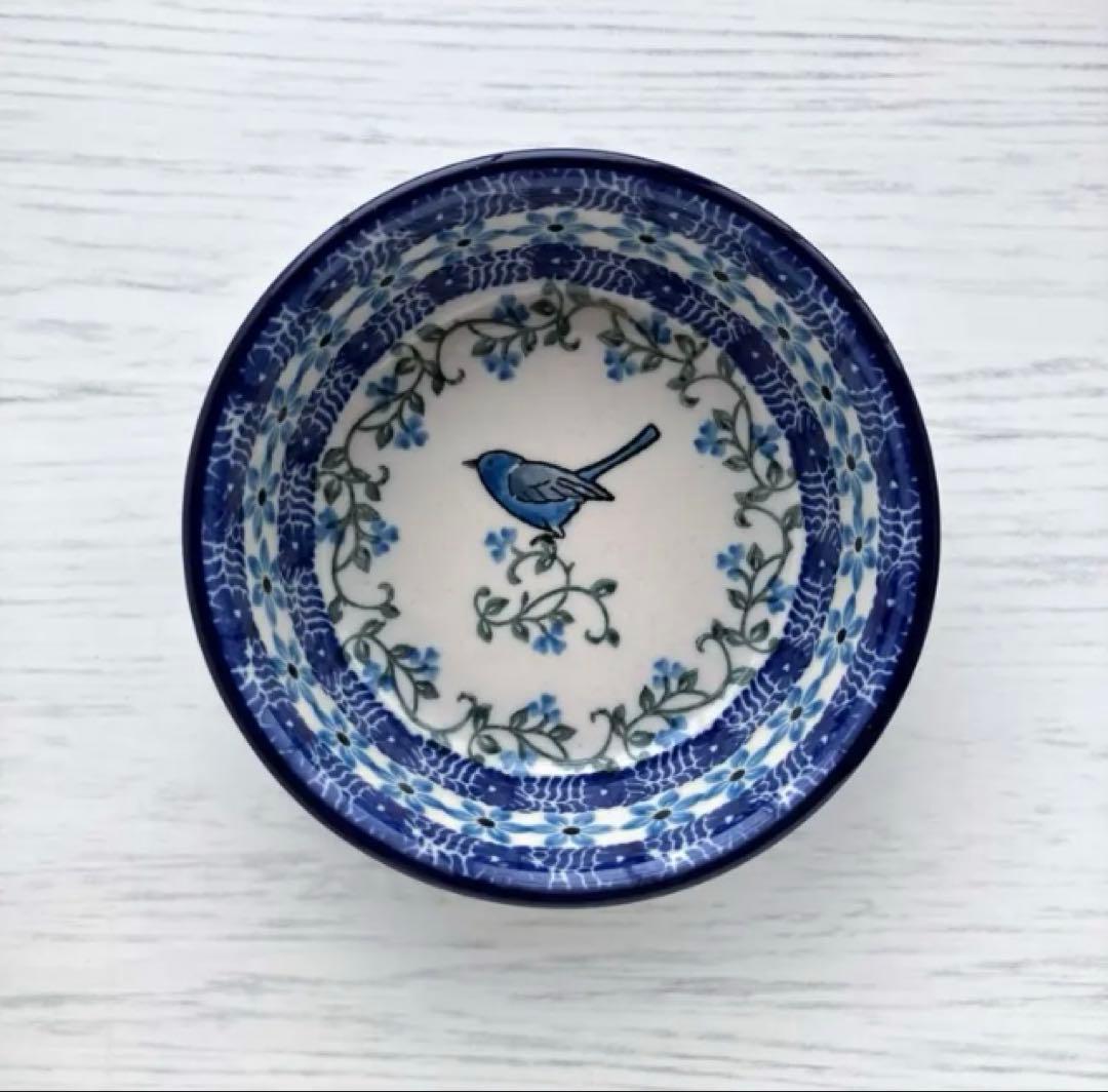 ポーランド食器 12.5cm ボウル ツェラミカ アルティスティチナ　鳥　バード