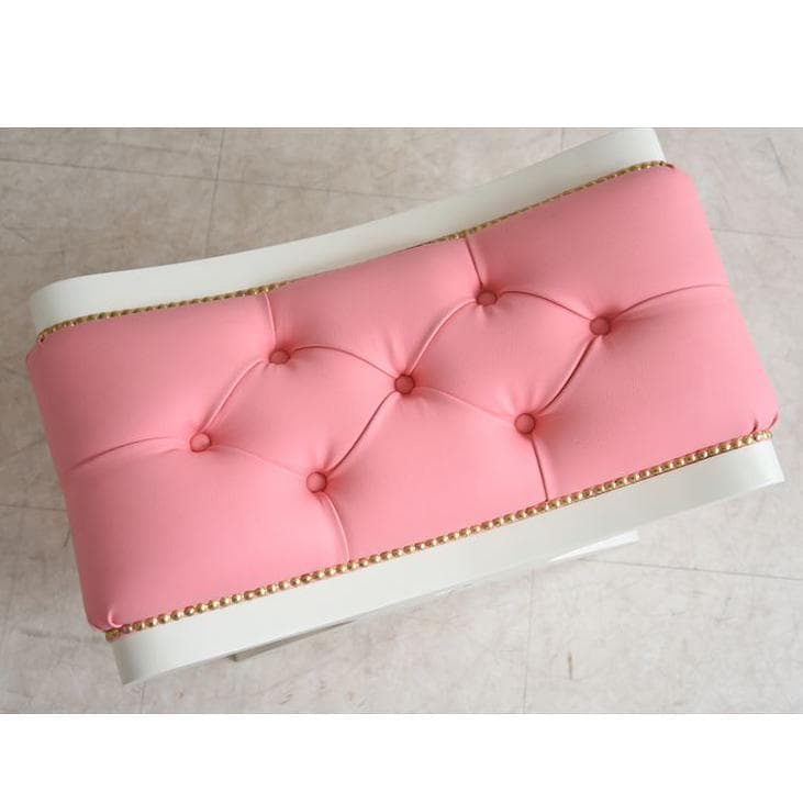 デザインスツール オットマン ピンク